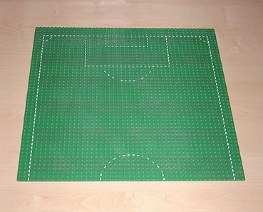 LEGO Baseplate 48 x 48 with Playing Field Pattern piece