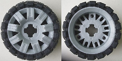 LEGO Wheel 60 x 34 with Black Tire 81 x 40 Balloon Offset Tread piece