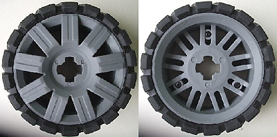 LEGO Wheel 72 x 34 with Black Tire 94 x 40 Balloon Offset Tread piece