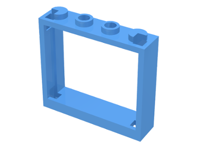 LEGO Window 1 x 4 x 3 - No Shutter Tabs piece