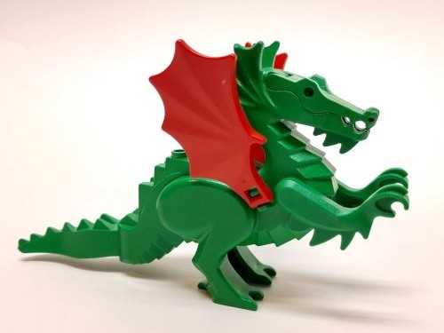 LEGO Dragon, Classic with Red Wings piece