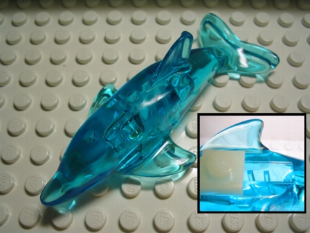LEGO Translucent Light Blue Dolphin