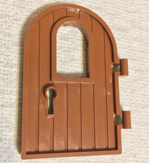 LEGO Door 1 x 4 x 6 Round Top with Window and Keyhole, Reinforced Edge piece