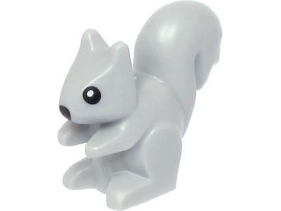 LEGO Squirrel with Black Eyes, White Pupils, and Black Nose Pattern piece
