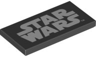 LEGO Tile 2 x 4 with Star Wars Logo Pattern piece