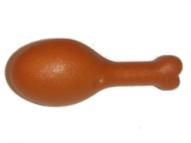 LEGO Turkey Drumstick, 23mm with Round Opening on Back piece