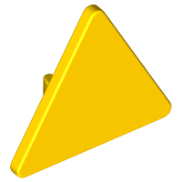 LEGO Road Sign 2 x 2 Triangle with Clip piece