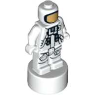 LEGO Minifigure, Utensil Statuette / Trophy with NASA Astronaut Pattern piece