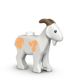 LEGO Goat with Dark Tan Horns