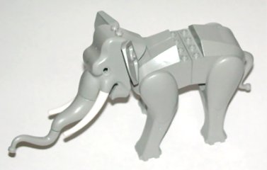 LEGO Elephant Type 1 with White Tusks piece