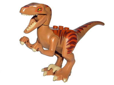 LEGO Dinosaur Raptor / Velociraptor with Dark Orange Back piece