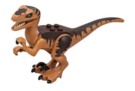 LEGO Dinosaur Raptor / Velociraptor with Dark Brown Back piece