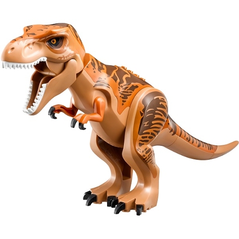 LEGO Dinosaur Tyrannosaurus rex with Dark Orange Back and Dark Brown Markings piece