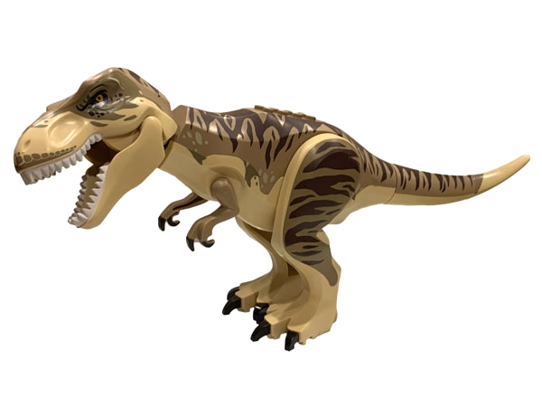 LEGO Dinosaur Tyrannosaurus Rex with Dark Tan Back and Dark Brown Markings piece