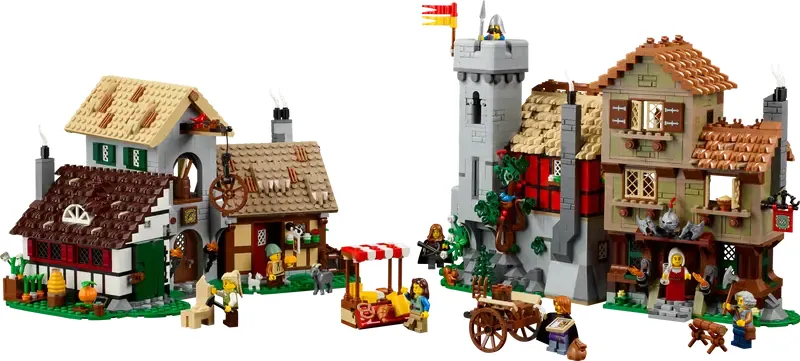 LEGO Icons Medieval Town Square set