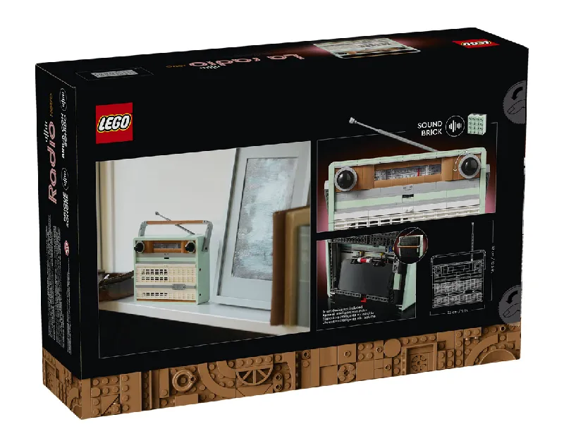 LEGO Icons Retro Radio back of box