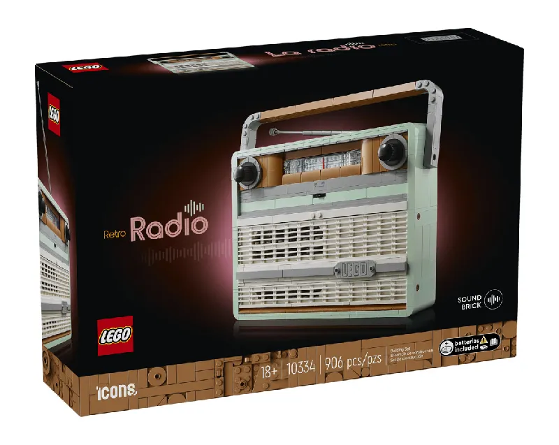 LEGO Icons Retro Radio front of box