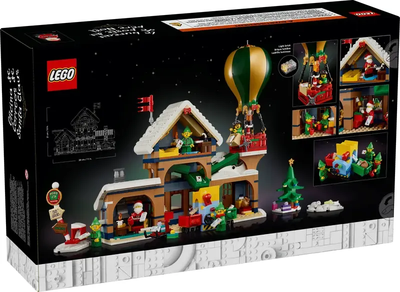 LEGO Icons Santa's Post Office back of box