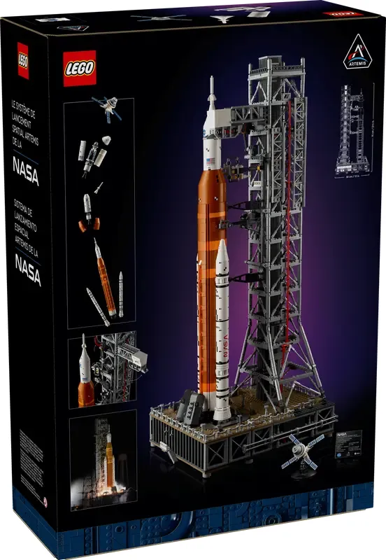 LEGO NASA Artemis Space Launch System back of box