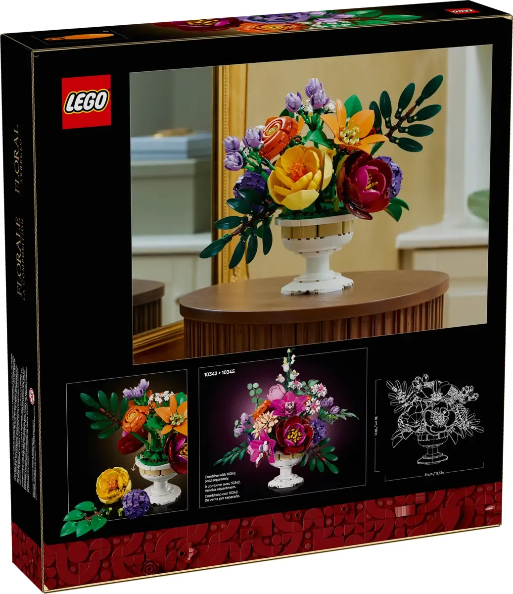 LEGO Botanicals Flower Arrangement 10345 Officially Revealed - Brick Ranker