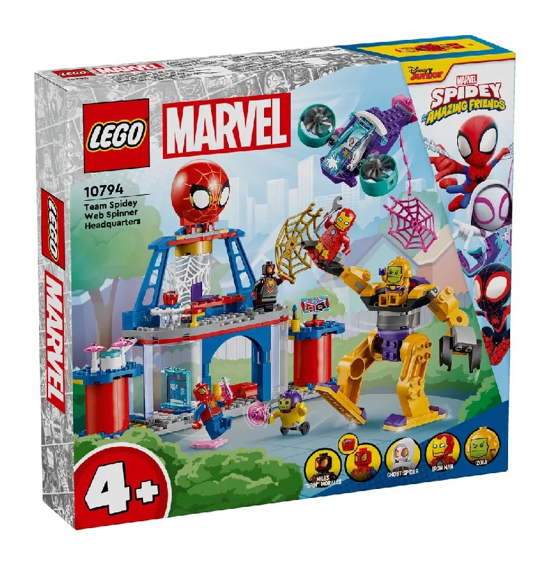 LEGO Marvel Team Spidey Web Spinner Headquarters set