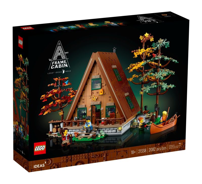 LEGO A-Frame Cabin set