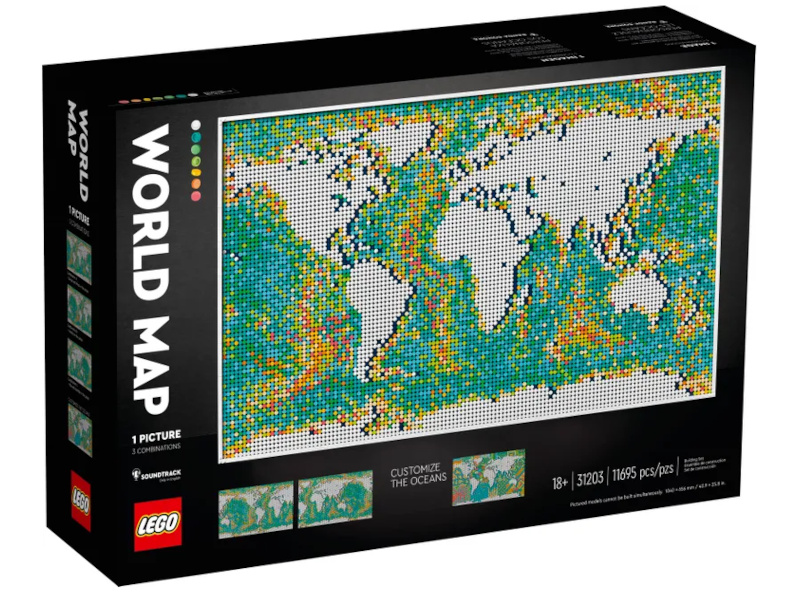 LEGO Art World Map Set