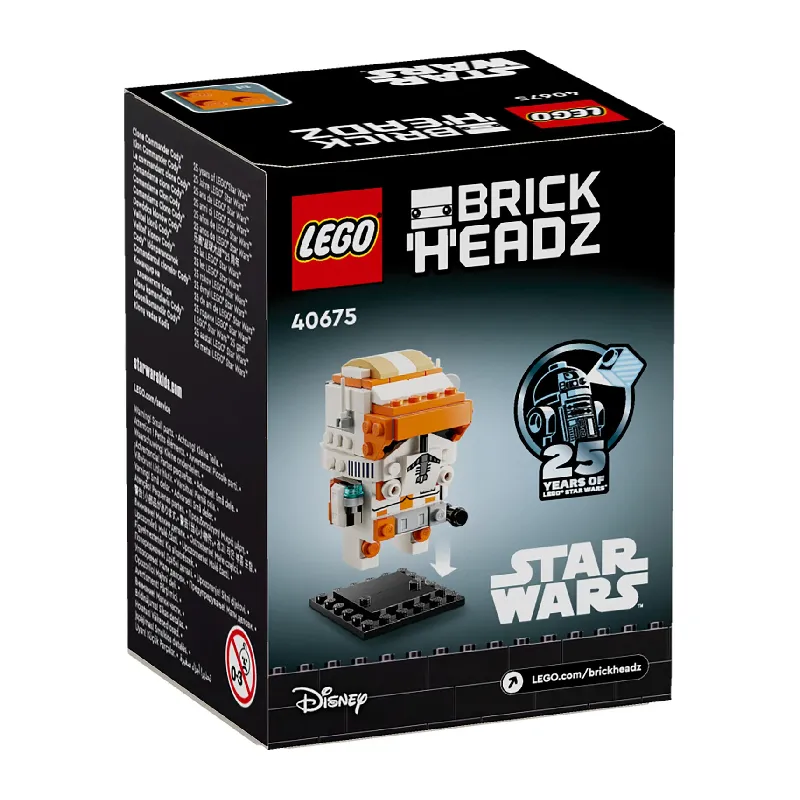 LEGO Star Wars BrickHeadz Clone Commander Cody back of box
