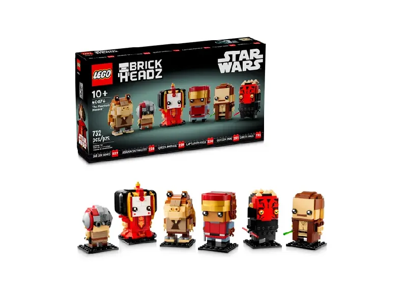 LEGO Star Wars BrickHeadz The Phantom Menace box and set