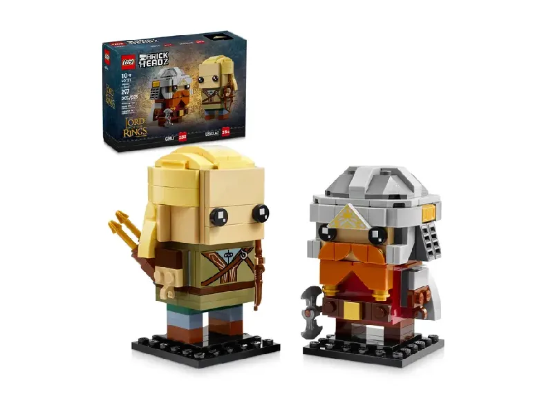 LEGO BrickHeadz Legolas & Gimli set and box