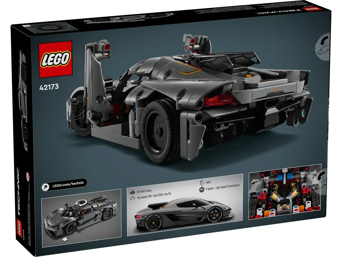 LEGO Koenigsegg Jesko Absolut Grey Hypercar set