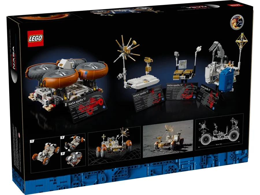 LEGO NASA Apollo Lunar Roving Vehicle - LRV back of box