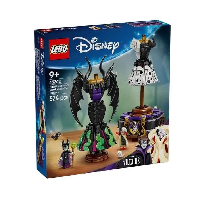 LEGO Disney Maleficent and Cruella Dresses set