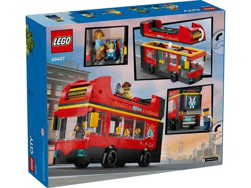 LEGO Red Double-Decker Sightseeing Bus back of box