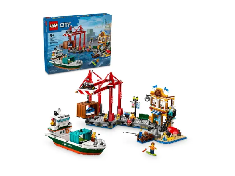 LEGO Seaside Harbor with Cargo Ship set and front of box