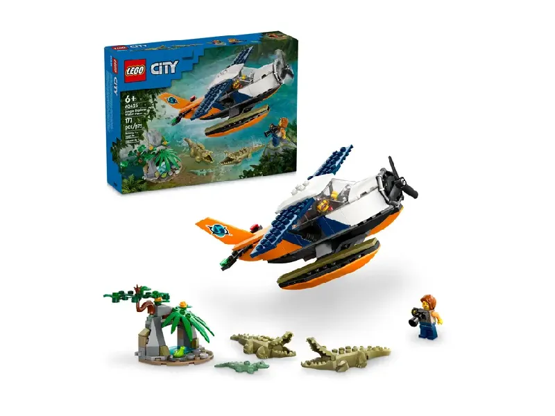 LEGO Jungle Explorer Water Plane set and front of box