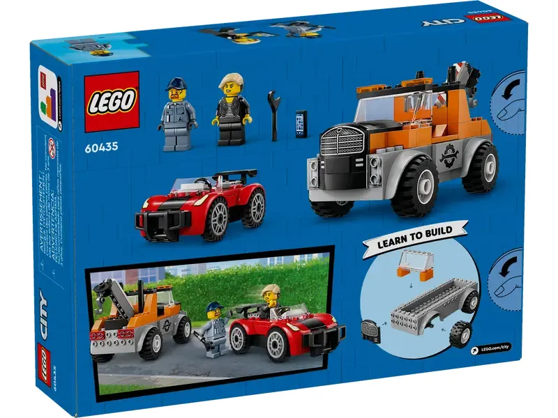 LEGO City Tow Truck and Sports Car Repair back of box
