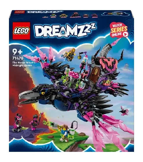 LEGO DreamZzz The Never Witch's Midnight Raven front of box