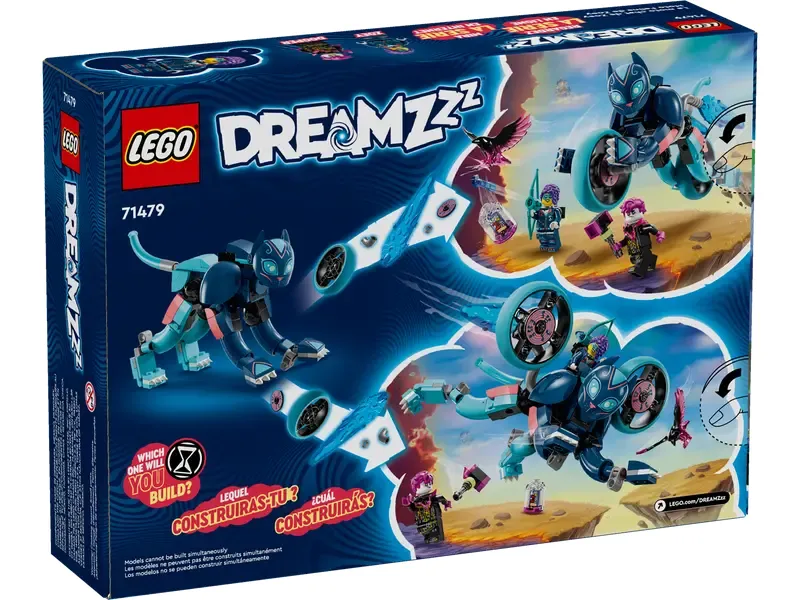LEGO DreamZzz Zoey's Cat Motorcycle back of box