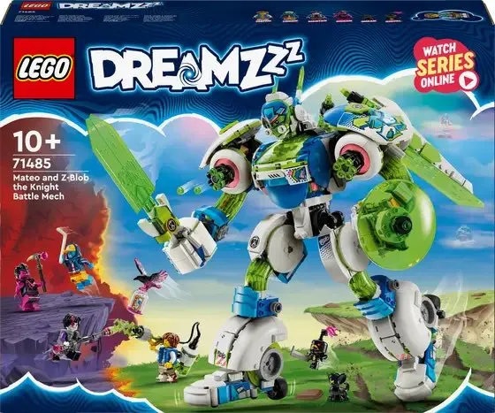 LEGO DreamZzz Mateo and Z-Blob the Knight Battle Mech front of box