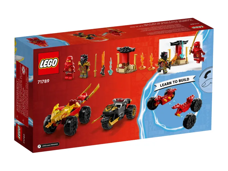 LEGO Kai and Ras's Car and Bike Battle set