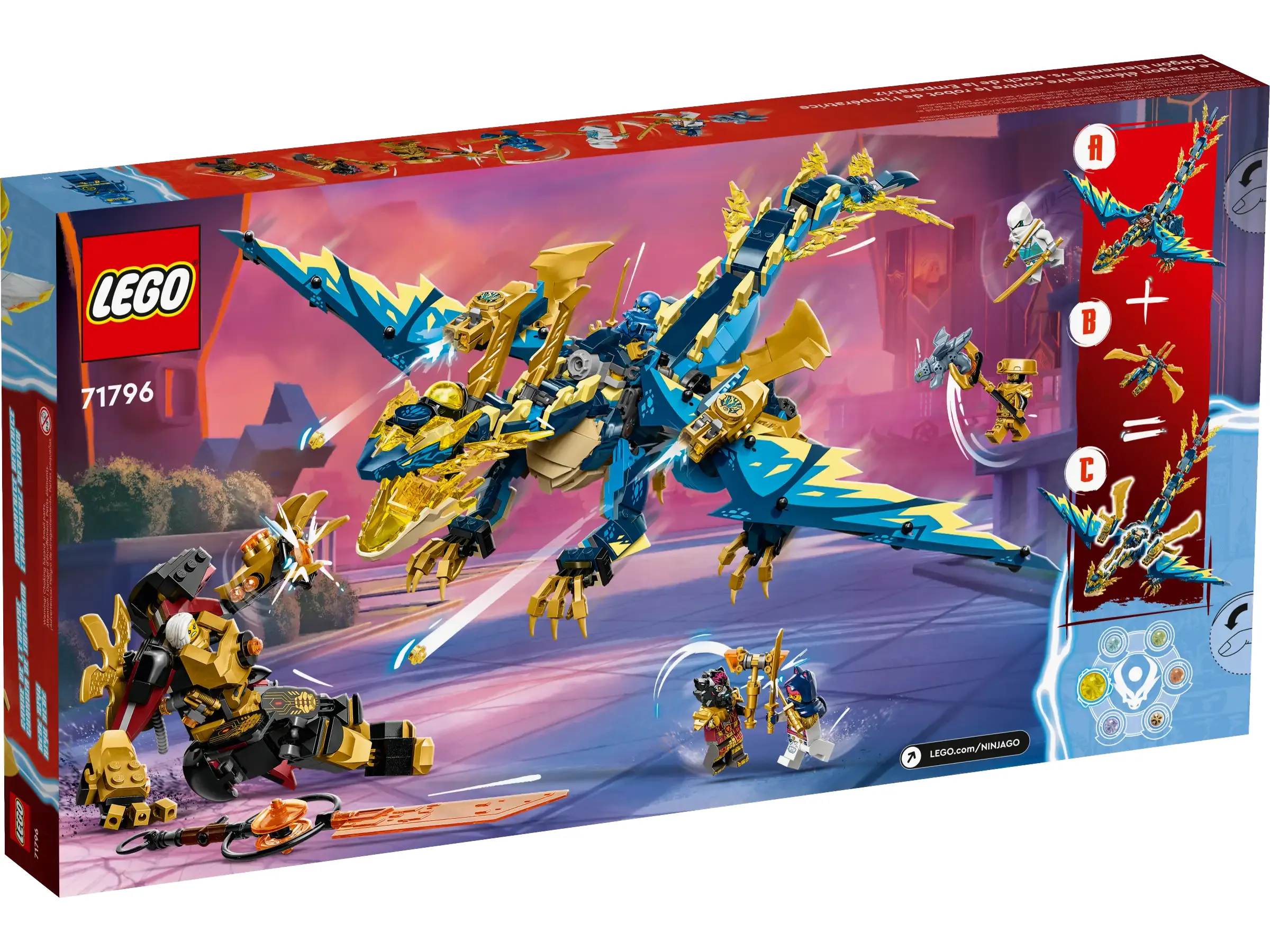 LEGO Elemental Dragon vs. The Empress Mech set
