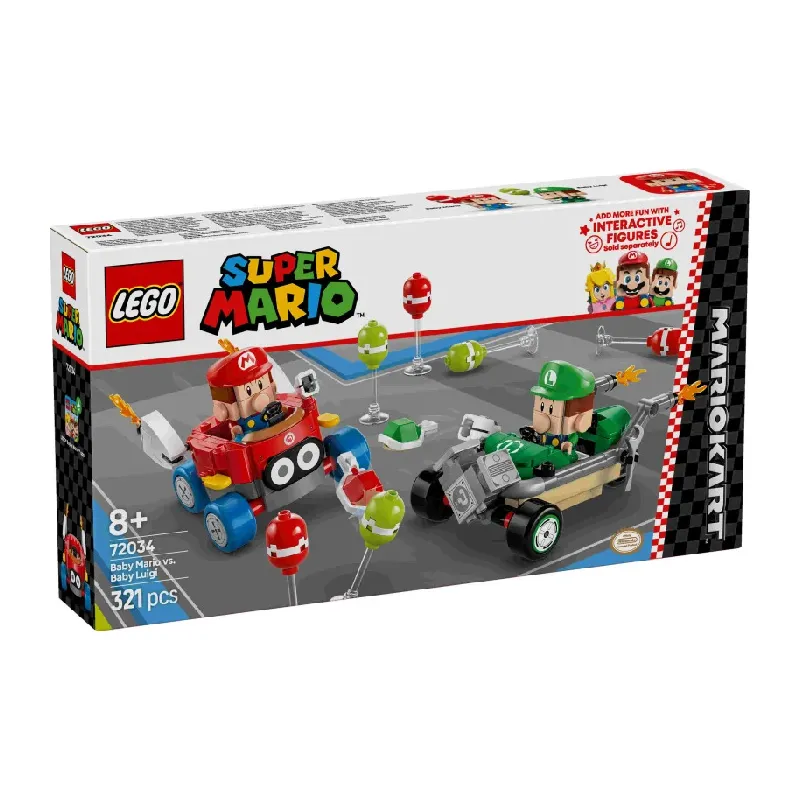 LEGO Super Mario Baby Mario vs Baby Luigi front of box