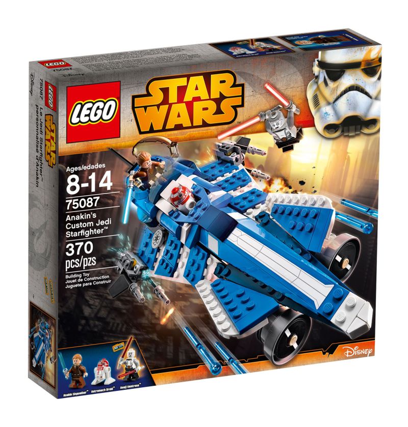 LEGO Star Wars Anakin Skywalker Minifigure Jedi Padawan 75021 75087 sw0488 Used