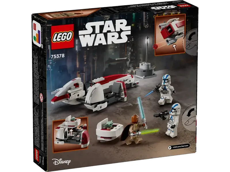LEGO Star Wars BARC Speeder Escape back of box