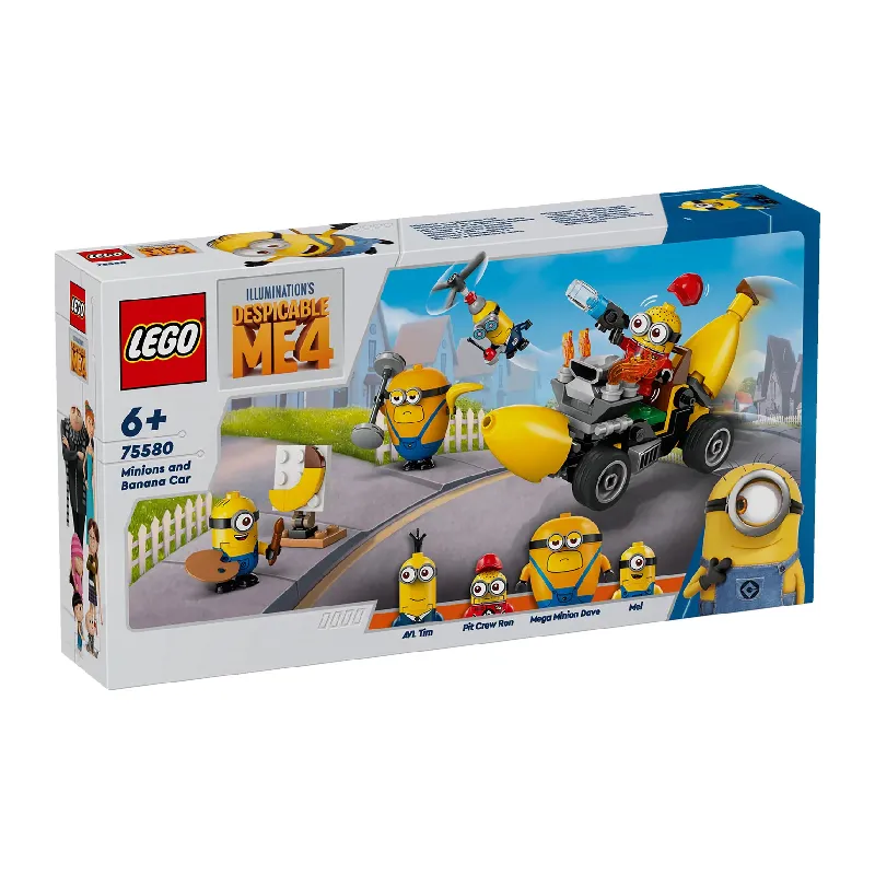 LEGO Despicable Me 4 Minions and Banana Car front of box