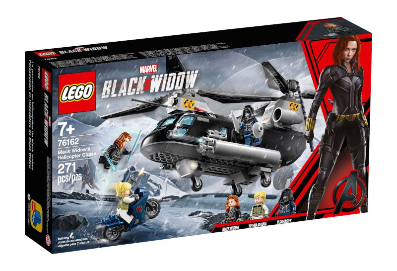 LEGO Black Widow's Helicopter Chase set