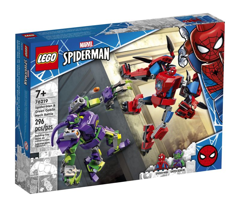 LEGO Spider-Man & Green Goblin Mech Battle set