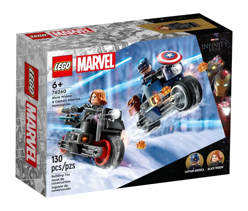 LEGO Black Widow & Captain America Motorcycles set