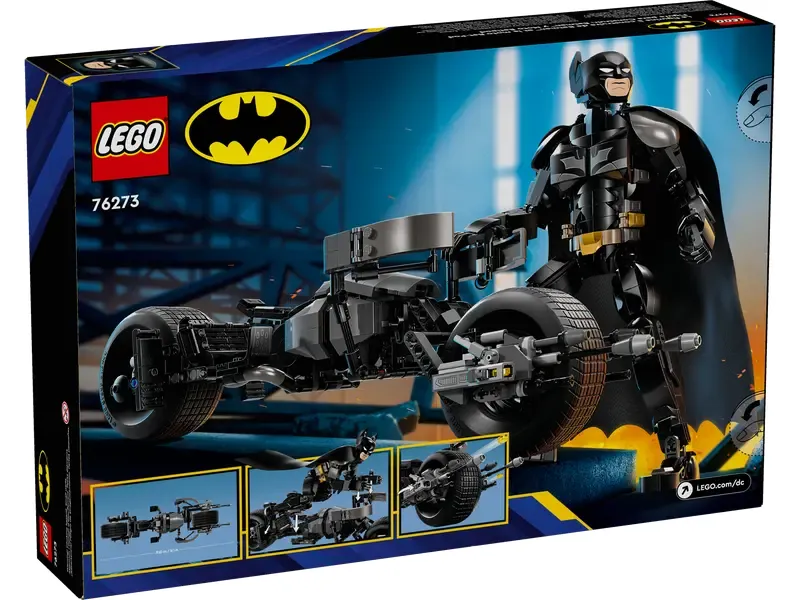 LEGO Batman Construction Figure and the Bat-Pod Bike back of box